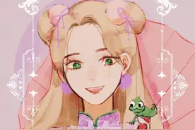 “旗袍装”的迪士尼公主：白发艾莎很绝色，长发公主变成中国娃娃图片