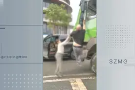 外籍车主拳击渣土车司机引争议 警方：双方已谅解图片