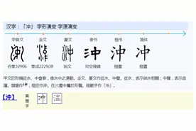 “冲”字释义图片
