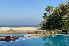 海天一色，缅甸维桑海滩图片