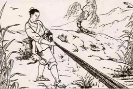 民间故事：男子捕鱼，却往河中扔木偶，阿公：不好，快躺棺材里图片