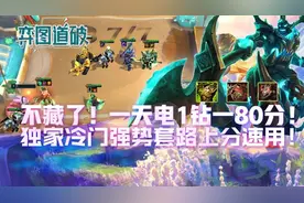 不藏了！云顶之弈一天电1钻1！独家冷门强势套路！上分速用图片