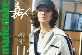 巩俐罕见剪短发大变样！烫卷发变东方版玛丽莲梦露，美人痣太抢镜图片