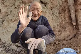78岁农村老人挖树根，言说不能坐吃山空，赚钱不如省钱咋回事图片