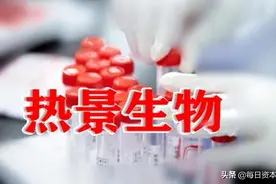 热景生物“降温”？净利暴增28999% 超10亿理财 股价跌穿牛熊分界线图片