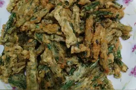 家常素菜菜谱，干炸豆角，简单美味营养，超下饭，比肉好吃图片