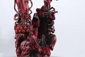 童子拜乘龙观音图片