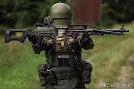 俄罗斯“电焊盔”机枪配盾牌，让你的战斗颜值狂升100%图片
