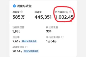 退休阿姨在头条创作，单篇作品收益破1000，不再靠养老金生活图片