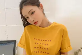 2020韩版女装夏装新款，宽松纯棉上衣印花时尚T恤图片