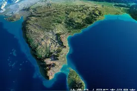 青藏高原对印度形成的巨大压力图片