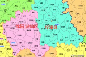 绵阳梓潼16镇、游仙9镇的变迁：人口、工业、土地…最新统计图片