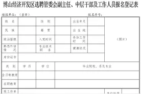 淄博博山经济开发区公开选聘29人图片