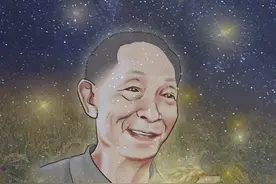 检察干警手绘漫画纪念袁隆平：你看，天上的星星金灿灿的图片