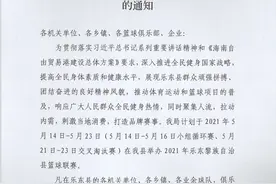 关于举办2021年乐东黎族自治县篮球联赛的通知图片