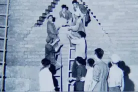 1956年定陵发掘现场照，教训深刻，从此国家不主动发掘帝王陵图片