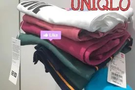 优衣库试衣间，我被开春梅子色美到了，穿搭分享图片