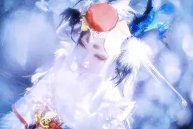 阴阳师cos 姑获鸟 金鸾鹤羽皮肤 cosplay图片
