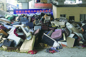 芦淞大桥下废弃家具堆成山，为何一直没人清运？图片