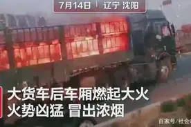 真汉子！货车加油站旁起火，司机舍命开“火车”冲出闹市！图片