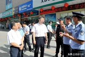 王立奇在酒泉肃州区调研“七一”建党节前后安全生产及社会维稳工作图片