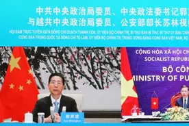 郭声琨视频会见越共中央政治局委员、越南公安部部长苏林图片