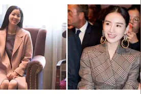章泽天董洁把大衣穿得保暖有气场，搭配腰带显瘦不臃肿，照穿就美图片