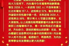 南阳市8所高中，西峡、淅川、内乡、邓州、镇平、桐柏6县高考成绩图片