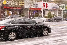 张家口市区：亦见雪飘过图片