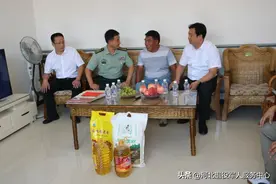 廊坊市委常委、军分区司令员白文建赴大城县开展"八一"走访慰问活动图片