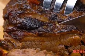 牛胸肉不切也不剁，一个创意满分的料理方法，一口下去鲜嫩多汁视频封面