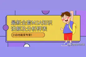 最新全套MSA知识讲解及分析样表，小白也能变专家！图片