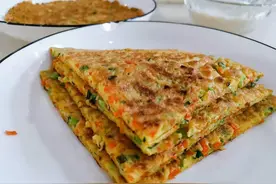 孩子挑食？早餐太单一？10分钟做好蔬菜鸡蛋早餐饼，天天喊着要吃图片