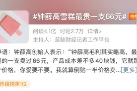 雪糕最贵66元/支，创始人：成本40，爱要不要！网友热议图片
