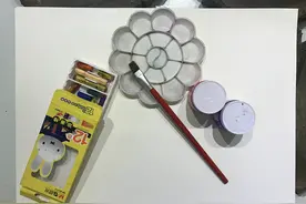 幼教之创意美术课程：油水分离画——慌慌张张的水母图片