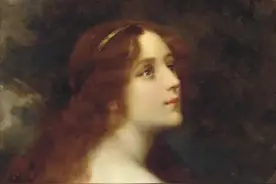 他的一幅裸体油画淋漓展现了青春女性富有韵律的身体曲线美图片