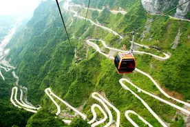 花2.6亿打造，乘坐一次要28分钟，是世界最长的高山客运索道图片