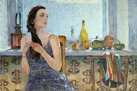 乌克兰画家，丹尼斯·Sarazhin，油画作品欣赏图片