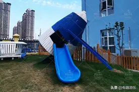 户外儿童乐园里的滑滑梯，原来有这些好处图片