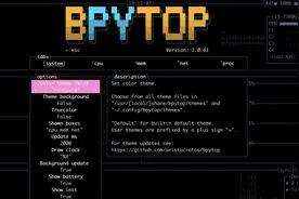 Bpytop——游戏风格的主机资源监控工具图片