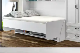 小鼎说产品｜时尚新生活，维拉栗木侧翻床图片