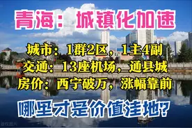 青海2035：1个城市群，5大中心城市，13座机场，西宁房价早已破万图片