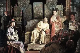 公元1796年正月初一，清乾隆帝禅位大典，乾隆退位嘉庆登基图片