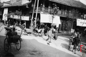 1930年代老照片：成都老街的昔日景象图片