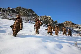 解放军建永久性瞭望塔，印度军队颇有微词，竖起木杆进行“还击”图片