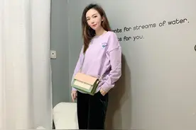 简佰格拼接撞色风琴包图片