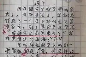 冒汗！小学生因调皮被老师叫家长，却和老师“撞爹”了图片