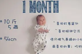 12张创意图片，清楚了解一岁前宝宝每个月发育状况，变化真不小图片