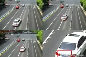 前车故障不动，后车实线变道算不算违章？交警：只说最后一次图片