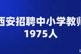 2020年西安市公开招聘中小学（事业单位）教师公告图片